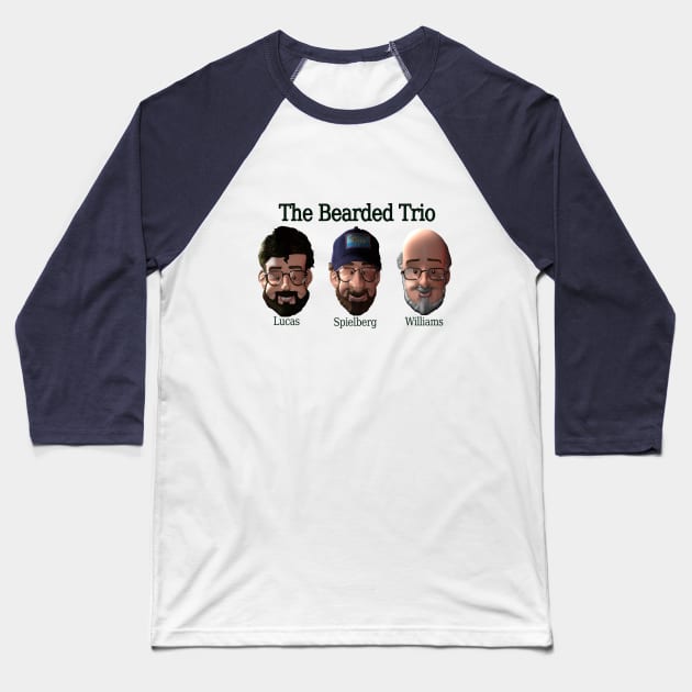 The Bearded Trio 2020 Design Baseball T-Shirt by thebeardedtrio